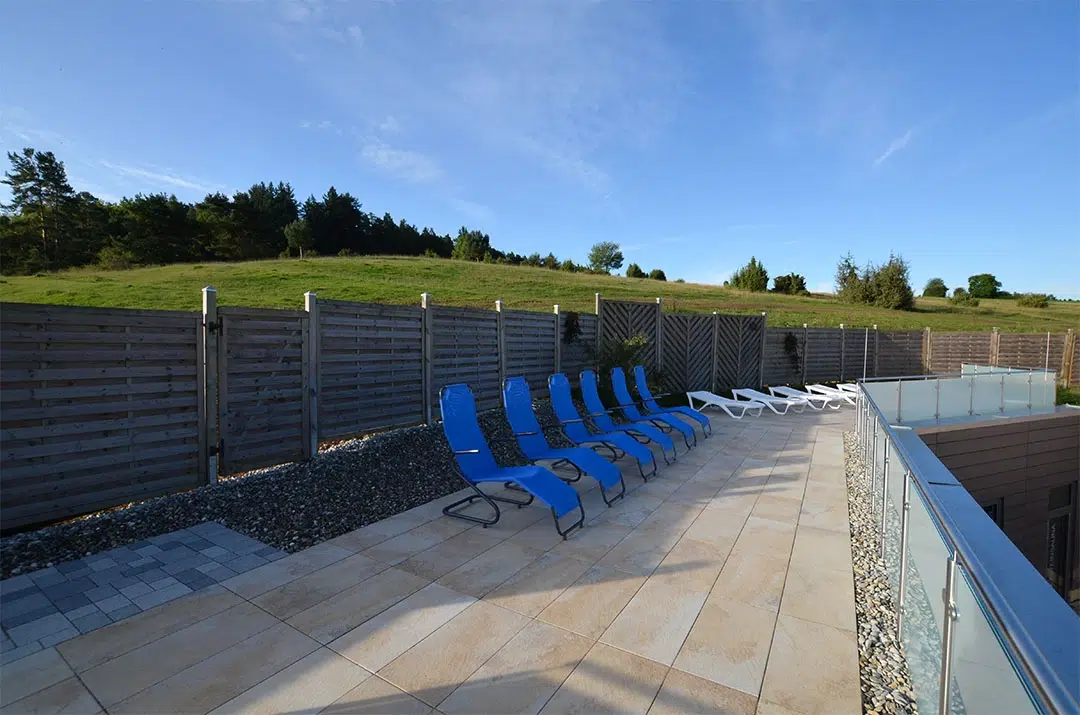 Terrasse im Saunagarten